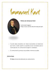 Immanuel Kant, esclarecimento e Preposições Kantianas - resumo completo
