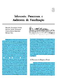 P afonomia: Processos e rocessos e Ambientes de F ...