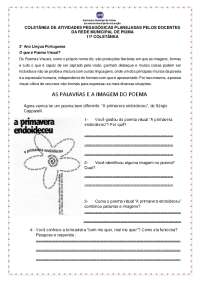 AS PALAVRAS E A IMAGEM DO POEMA VISUAL