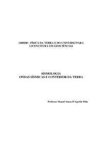sismologia ondas sísmicas e o interior da terra | faeng