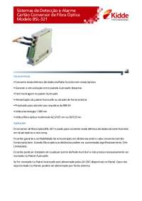 Sistemas de Detecção e Alarme Cartão Conversor de Fibra ...