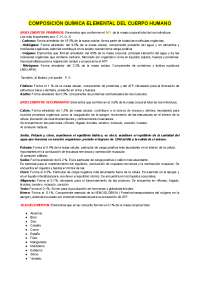 COMPOSICIÓN QUIMICA ELEMENTAL DEL CUERPO HUMANO | Apuntes de Bioquímica ...