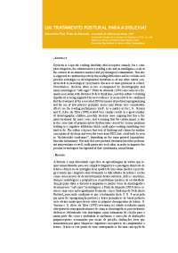 UM TRATAMENTO POSTURAL PARA A DISLEXIA?
