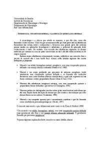 Fundamentos de Mineralogia: Introdução, Conceito de Mineral e Classificação Química