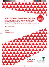 RASTREABILIDADE DA CADEIA PRODUTIVA DO AÇAÍ ...