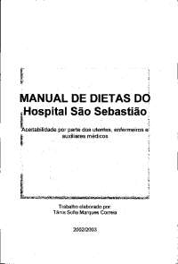 MANUAL DE DIETAS DO Hospital São Sebastião