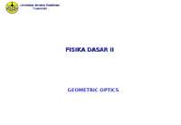 Optik geometri fisika dasar
