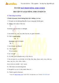 this exercise is about parts of speech in English