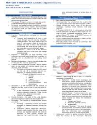 ANATOMY & PHYSIOLOGY_DIGESTIVE SYSTEM