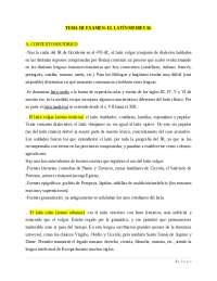 Modelo de examen latín medieval