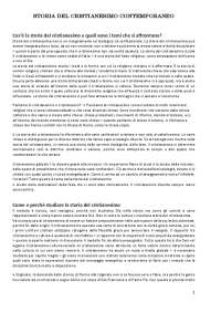 Appunti corso "Storia del cristianesimo contemporaneo" - prof.ssa R. Perin (2022-2023)
