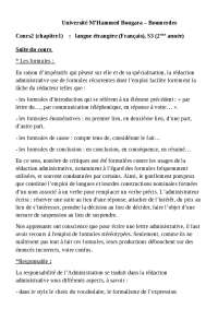 Les formules de la rédaction administrative