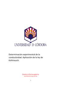 Practica de ley de kohlrausch