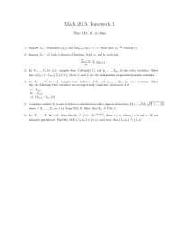 Math 281A Homework 1: Convergence in Distribution and Maximum Likelihood Estimation