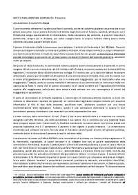 Sbobinature diritto parlamentare italiano e comparato