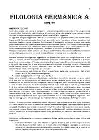 Appunti di Filologia germanica, Digilio, 2021/22