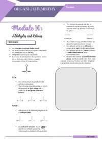 Organic Chemistry: Aldehydes and Ketones
