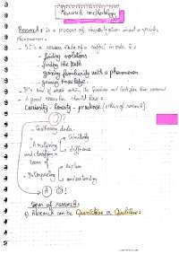 Research methodology | Schemes and Mind Maps English Language | Docsity