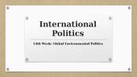 Selcuk University - Neba Wais Alqorni - International Politics Week 14