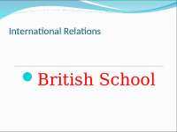 The British School of International Relations: A Comprehensive Overview