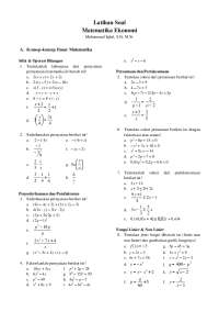 Latihan soal statistik