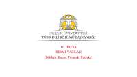 Selcuk University - Neba Wais Alqorni - Diplomatic Foreign Language II  (Week 8,9,10,11)