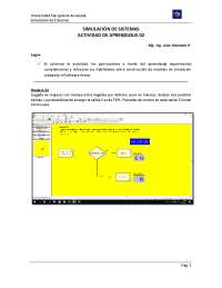 Simulación de Sistemas: Ejercicios de Aprendizaje - Prof. Torres