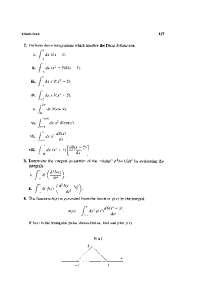 Dirac Delta Function Exercises: Integration and Derivative Applications