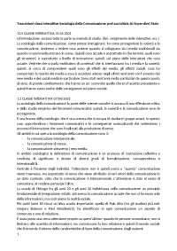 trascrizione di tutte le classi interat. della prof. Fazio Sociologia della comunicazione