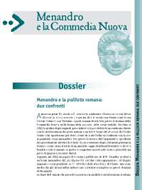 Confronto tra Menandro e Plauro | Sintesi del corso di Latino | Docsity