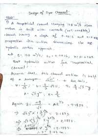 Open Channel Flow-Design of open Channel: Mathematical Problems ...