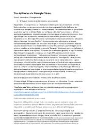 Apuntes de Tics Aplicadas a la Filología Clásica.
