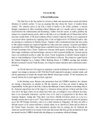 Eye In The Sky movie summary and moral deliberation