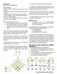 Cytogenetics Mendel's Law of Inheritance