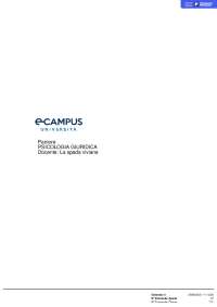 Paniere Psicologia giuridica completo risposte chiuse (ECAMPUS)-Docente: LA SPADA VIVIANA