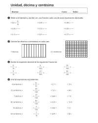 NUMEROS DECIMALES 4 DE PRIMARIA