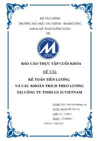 thực tập cuối khóa- đại học Tài Chính - Marketing