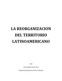La reorganizacion del territorio latinoamericano