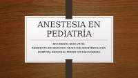 ANESTESIA EN PEDIATRIA
