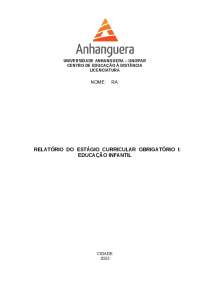 PORTFÓLIO ED INFANTIL ANHANGUERA