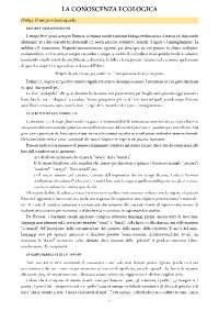La conoscenza ecologica. Attualità di Gregory Bateson di S. Manghi