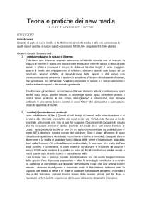 Appunti Teoria e Pratiche dei New Media IUAV