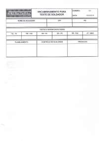 autorização para teste