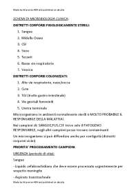 Schemi di microbiologia clinica