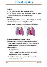 Chest Injuries notes | Study Guides, Projects, Research Medical ...
