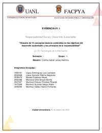 Glosario de Conceptos Básicos en Responsabilidad Social y Desarrollo Sustentable