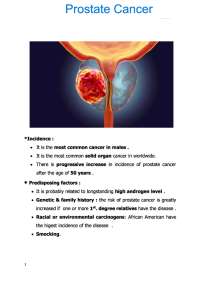 Prostate Cancer notes