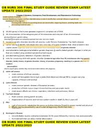 OB NURS 306 FINAL STUDY GUIDE REVIEW EXAM LATEST UPDATE 2022/2023 ...