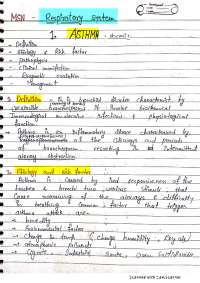respiratory system notes