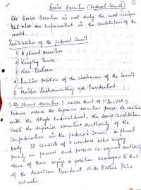 study notes on switzerland executive